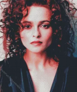 Helena Bonham With Curly Hair Diamond Painting