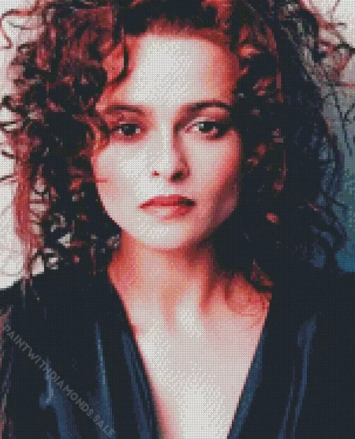 Helena Bonham With Curly Hair Diamond Painting