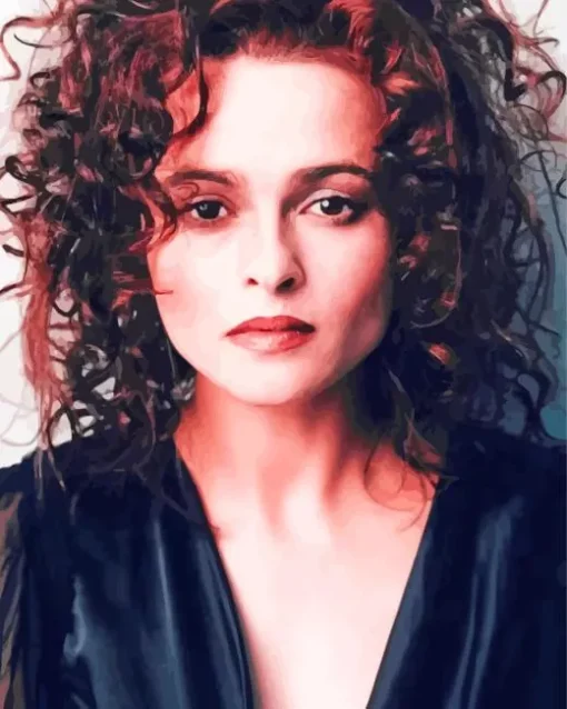 Helena Bonham With Curly Hair Diamond Painting