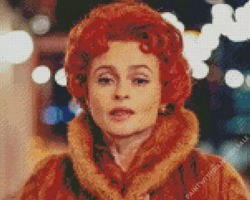 Helena Bonham With Red Hair Diamond Painting