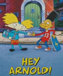 Hey Arnold Cartoon Diamond Painting