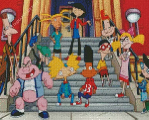 Hey Arnold Characters Diamond Painting