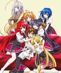 High School DxD Characters Diamond Painting