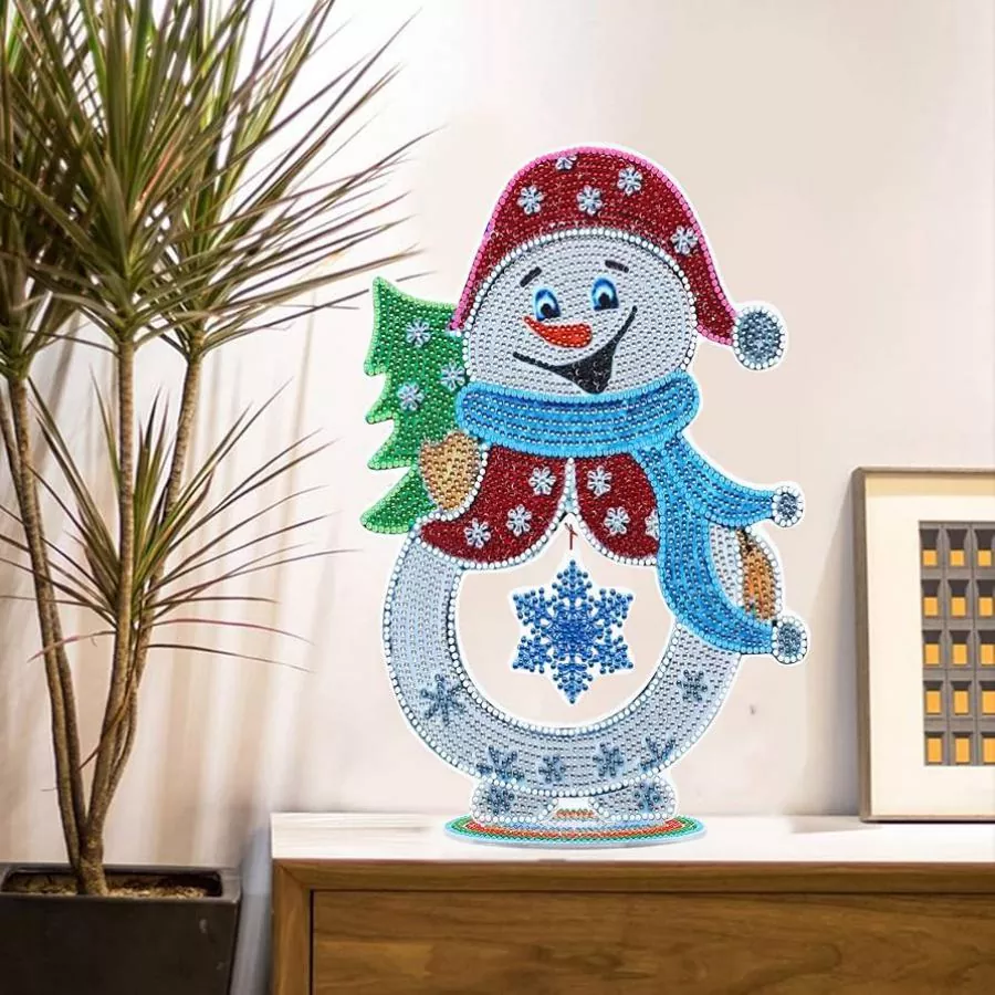 A Snowman with Winter Magic