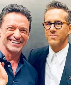 Hugh Jackman And Ryan Reynolds Diamond Painting