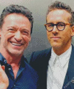 Hugh Jackman And Ryan Reynolds Diamond Painting