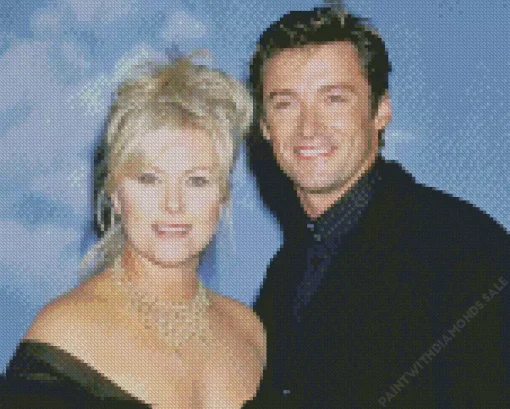 Hugh Jackman And His Wife Diamond Painting