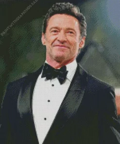 Hugh Jackman Smiling Diamond Painting