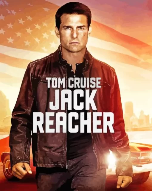 Jack Reacher Tom Cruise Diamond Painting