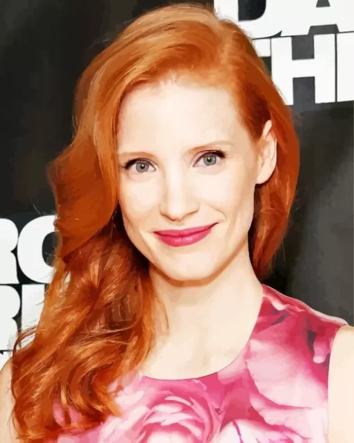 Jessica Chastain Actress Diamond Painting