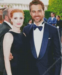 Jessica Chastain And Her Partner Diamond Painting