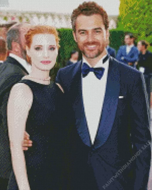 Jessica Chastain And Her Partner Diamond Painting