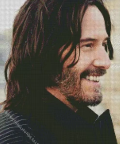 Keanu Reeves Smiling Diamond Painting