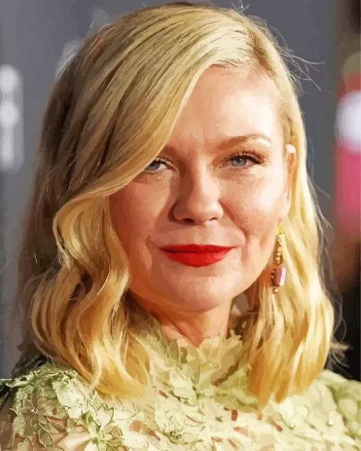 Kirsten Dunst In Short Hair Diamond Painting