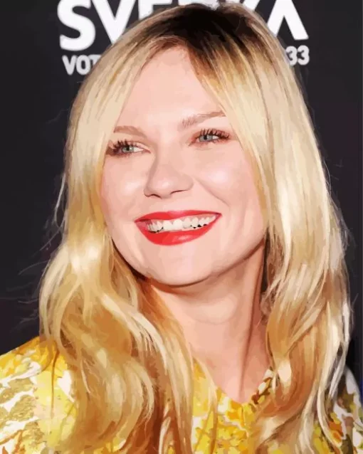 Kirsten Dunst Smiling Diamond Painting