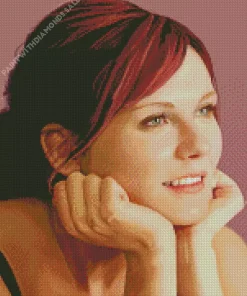 Kirsten Dunst With Red Hair Diamond Painting