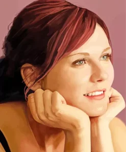 Kirsten Dunst With Red Hair Diamond Painting