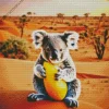 Koala Eating Mango Diamond Painting