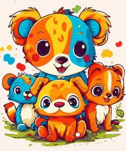 Koala Family Diamond Painting