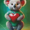 Koala With Heart Diamond Painting