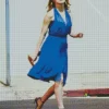 La La Land Mia In A Blue Dress Diamond Painting