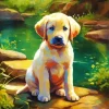 Labrador Puppy Diamond Painting