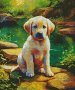 Labrador Puppy Diamond Painting