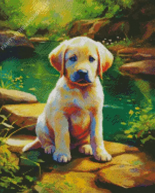 Labrador Puppy Diamond Painting