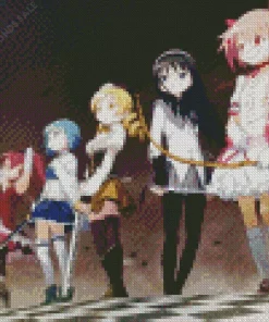 Madoka Magica Characters Diamond Painting