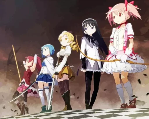 Madoka Magica Characters Diamond Painting