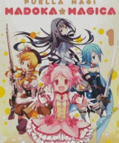 Madoka Magica Poster Diamond Painting