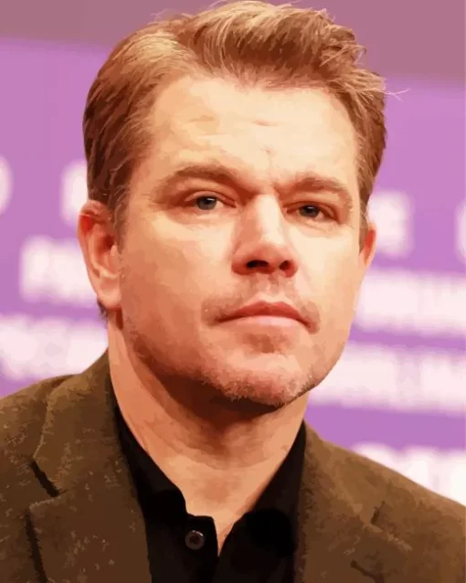 Matt Damon Actor Diamond Painting