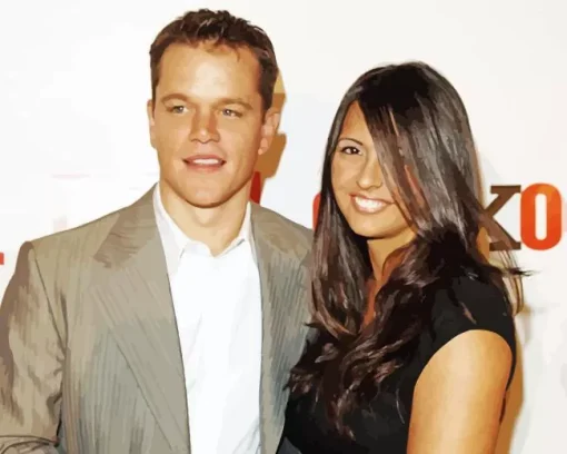 Matt Damon And His Wife Diamond Painting