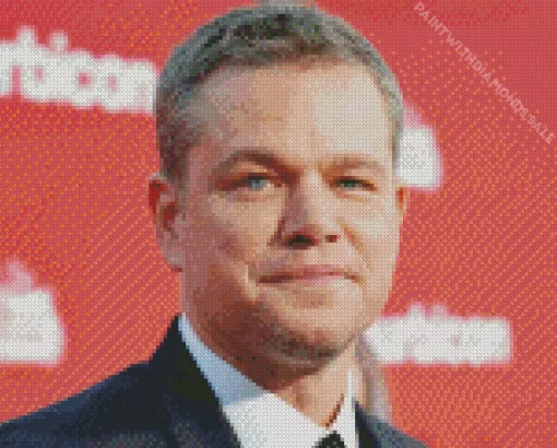 Matt Damon Celebrity Diamond Painting