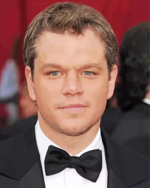 Matt Damon In Suit Diamond Painting