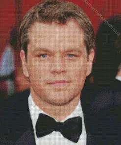 Matt Damon In Suit Diamond Painting