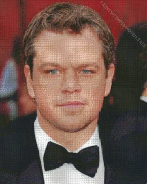 Matt Damon In Suit Diamond Painting