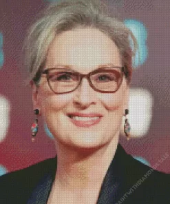 Meryl Streep Smiling Diamond Painting