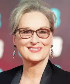 Meryl Streep Smiling Diamond Painting