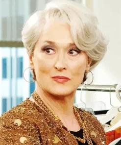 Meryl Streep With Short Hair Diamond Painting