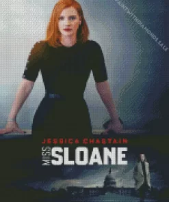 Miss Sloane Jessica Chastain Diamond Painting