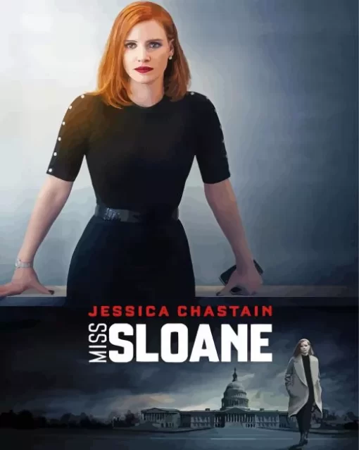 Miss Sloane Jessica Chastain Diamond Painting