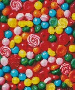 Mixed Colorful Candies Diamond Painting