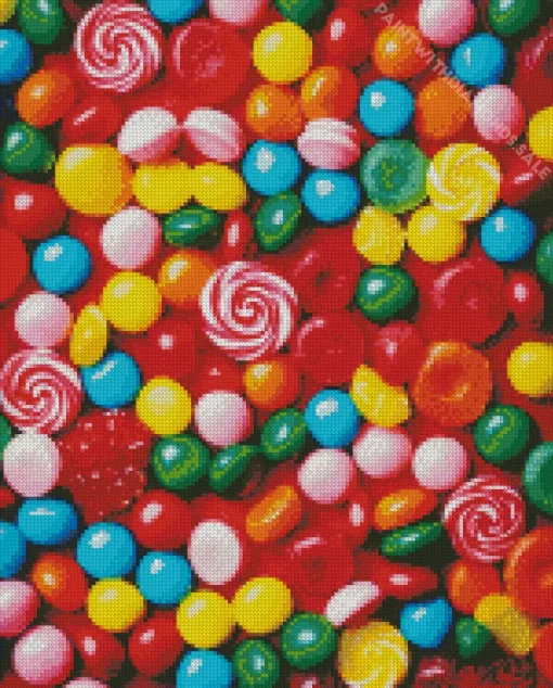 Mixed Colorful Candies Diamond Painting