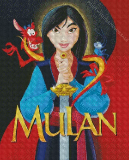 Mulan Movie Poster Diamond Painting