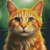 Orange Cat Diamond Painting