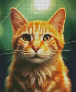 Orange Cat Diamond Painting