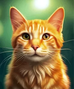 Orange Cat Diamond Painting