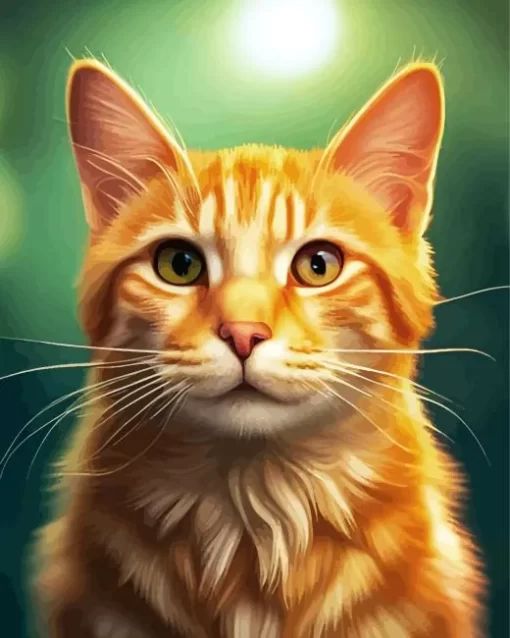 Orange Cat Diamond Painting