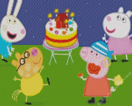 Peppa Pig Cartoon Diamond Painting